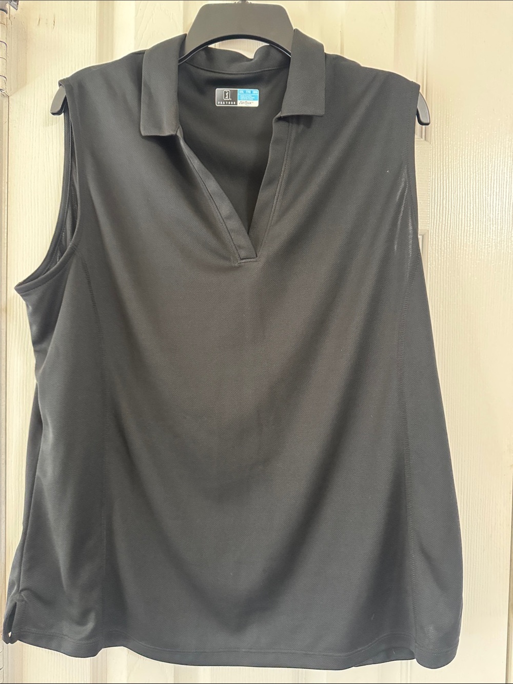 EP Pro Women’s Sleeveless Polo Tank Top - Black